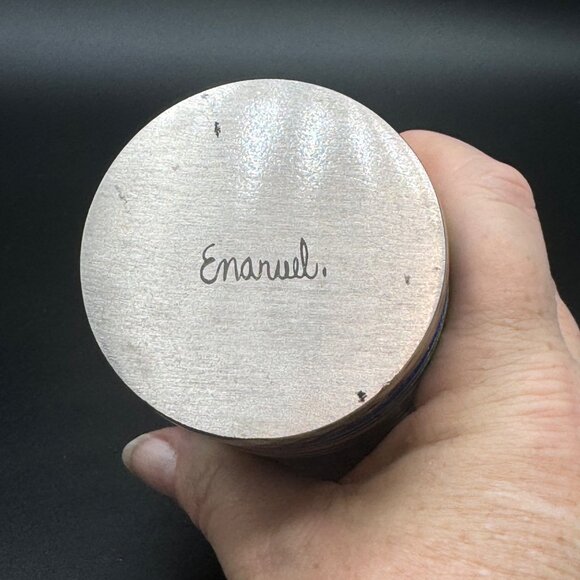 Emanuel - Tzedaka Box - Hammered with Rainbow Stripes - Picture 5 of 9